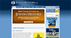 Desktop Screenshot of jewishhistory.org