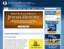 Tablet Screenshot of jewishhistory.org